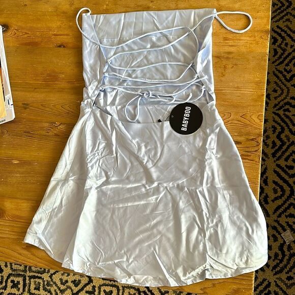 BABYBOO AVIANNA MINI DRESS - BABY BLUE NEW WITH TAGS - Picture 8 of 8